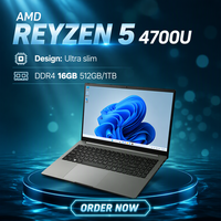 Laptop Layar Lebar Youwide 15.6" AMD Ryzen 7 4700U 16GB 1TB SSD Windows 11 Pro Laptop Gaming Kantor Berkinerja Tinggi