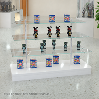 Vitrine de présentation en verre trempé robuste de haute qualité pour supermarché, bijouterie, magasin de détail