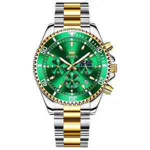 OEM Accept OLEVS 2870 Men's Watches Fashion Business Quartz Wrist Watch Luxury Stainless Steel Waterproof Sport Clock CE