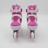 Nouveaux patins à roulettes réglables pour l'extérieur, roulements ABEC-7, cadre en aluminium, roues en PU clignotantes - Haute qualité, durables, noir, blanc, rouge