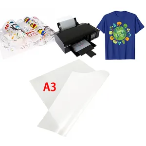 DTF打印机A3可打印热转印乙烯基片材冷剥离热压聚酯薄膜，用于DTF t恤印刷