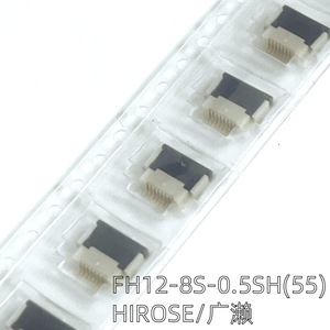Conector FPC FH12-8S-0.5SH(55) de 8 pines, paso de 0.5 mm, chapado en oro, montaje horizontal con tapa abatible - Product Image 4