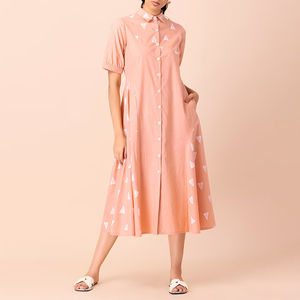 Tùy chỉnh kurta georgette madhubani in Dresses anarkali với dupatta Womens Áo sơ mi Midi Dress - Product Image 2