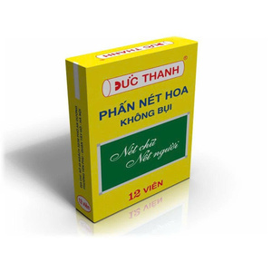 Craie blanche non toxique Duc Thanh, 12 pièces/boîte, sans poussière, carbonate de calcium, effaçable facilement, mains propres, offre d'exportation B2B mondiale - Product Image 3