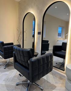 Silla de Barbería Portátil de Cuero con Bomba Hidráulica, Altura Ajustable, para Salón de Belleza y Taller - Product Image 3