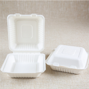 Peralatan makan Sugarcane Bagasse kotak makanan setup stabil bubur makanan wadah - Product Image 2
