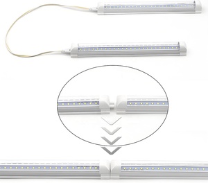<span class=keywords><strong>Tube</strong></span> LED T8 intégré connectable 2ft 0.6m 9W 10W, boîtier en aluminium et plastique, facteur de puissance élevé PF>0.9, <span class=keywords><strong>prix</strong></span> de gros usine - Product Image 2