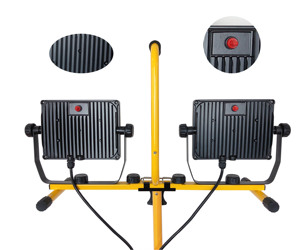 Outdoor Portable Double Head Building Construction Lamp Waterproof Triangle Bracket <b>Led</b> Work <b>Light</b> Commercial <b>Led</b> Work <b>Light</b> - Product Image 5