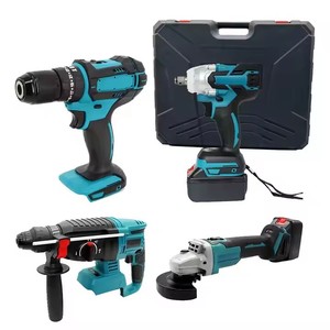21V Brushless Lithium Battery Cordless Angle Impact Wrench Power Drill <b>Kit</b> With Hard Case-<b>Electric</b> Tool KHC-XQD-4Set Brushless L - Product Image 1