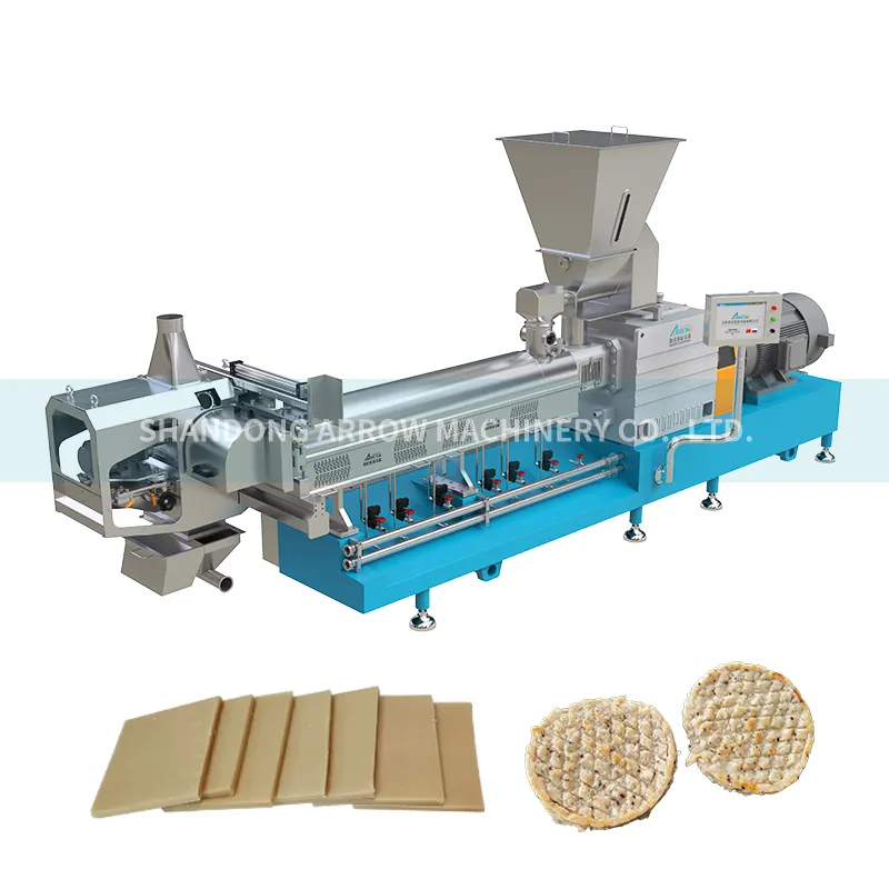 Soya Meat Extruded High Moisture Soy Protein artificial meat Soya bean protein making machines