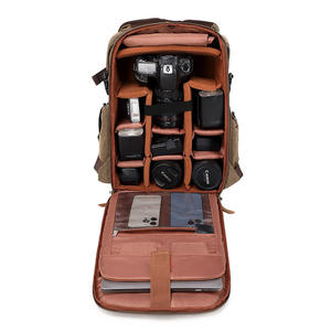 Outdoor <b>Backpack</b> Waterproof Canvas Dual-Shoulder Photography Bag Mirrorless <b>Cameras</b> Case Drones - Product Image 4