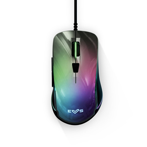 เมาส์เกมมิ่ง ESG M3 นีออน (เอฟเฟกต์กระจกเงา, สายถักแบบ USB, ไฟ LED RGB, 7200 DPI) - Product Image 3