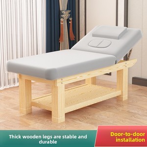 Cama de belleza comercial de alta gama de madera maciza para spas, mesa de masaje de madera con abertura en el pecho para la medicina tradicional <span class=keywords><strong>china</strong></span> <span class=keywords><strong>Tuina</strong></span> - Product Image 2