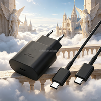 Chargeur Type C 25W TA800 à succès avec prise US UK EU et câble Type C de 1m – Adaptateur de charge ultra-rapide USB C pour Samsung S26 S25 S24 S20