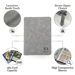 Raccoglitore in Pelle Scamosciata Premium Personalizzato all'Ingrosso con Logo, Album Raccoglitore per <span class=keywords><strong>Carte</strong></span> TCG con 9 o 12 Tasche - Product Image 5