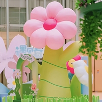 Modèle de fleur gonflable coloré sur mesure, fabrication directe d'usine, OEM ODM, pour la décoration de paysages de parcs et d'événements en plein air