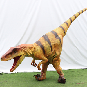 Disfraz de Dinosaurio <span class=keywords><strong>Velociraptor</strong></span> Realista Personalizado para Niños, con Estructura de Acero Ligera, para Parques de Aventuras y Centros Comerciales - Product Image 3