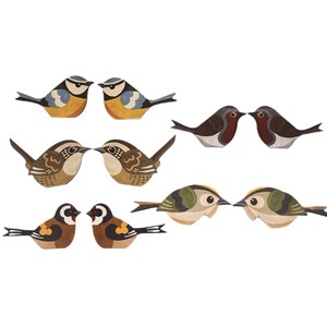 Pegatinas magnéticas de madera con forma de pájaro, pegatinas decorativas de pared de forma irregular para decoración interior de habitación infantil - Product Image 4
