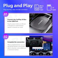 Nuevo CA70 con Sistema Android 13, Reproductor Multimedia Inalámbrico para Automóvil, Dongle Inteligente con Android Auto, 4+64G/8+128G de RAM/ROM y Soporte para GPS
