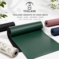 Tapete de Yoga de Goma PU Suave, Antidesgarro, Antideslizante, para Gimnasio y Fitness, Venta al Por Mayor, Directo de Fábrica