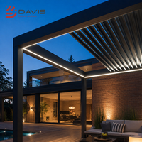 Maßgefertigte Einziehbare Pergola, Aluminium-Pavillon mit Elektrischem Dachsystem für Großhandel und Projektlieferung