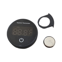 Termometer Digital Akuarium dengan Layar LED Akurat hingga ±1 ° Termometer Tangki F Cocok untuk Ikan, Axolotl, Kura-kura, atau Hewan Air