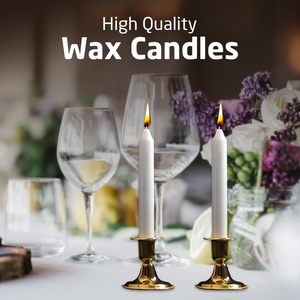 Velas Blancas al por Mayor: Set Clásico de Velas Rectas para Mesa, Cena, Hogar, Votivas, Iglesia, para Acción de Gracias - Product Image 2