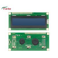 شاشة LCD من نوع Farjia بحجم 16×2 مع إضاءة خلفية LED بيضاء 5 فولت تيار مستمر 80×36 مم