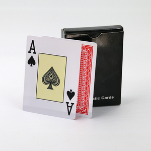 Wholesale Customizable smoothness Poker Cards Custom Design 100% PVC Plastic Waterproof Poker Playing Cards with good elasticity - Product Image 2