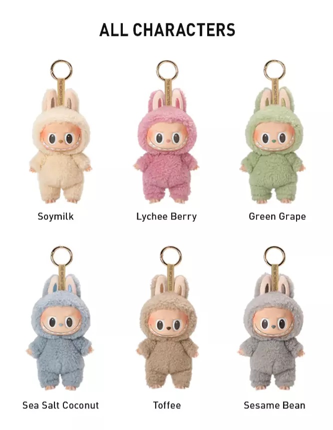 POPMART LABUBU マカロンSoy milk Labubu The Monsters Exciting Macaron Vinyl Face Series Soy