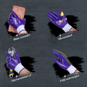 XINGYU, venta al por mayor, guantes de trabajo, resistentes al agua, Guantes Recubiertos de nitrilo para hombres y mujeres, guantes de trabajo de construcción Industrial - Product Image 5