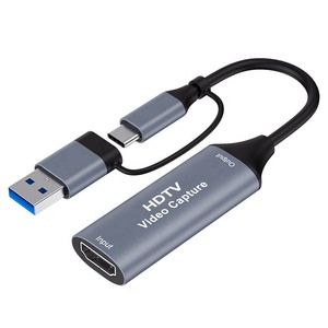 2 in 1 USB 3.0 Type-c 4K HDTV Audio Video Capture Card Recorder <strong>TV</strong> Live Streaming - Product Image 2