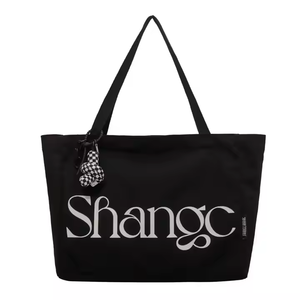 Bolsa de compras de algodón 100% reutilizable barata con logotipo personalizado grande ecológico, bolsa de lona para comestibles, bolsa de mano de gran tamaño - Product Image 5