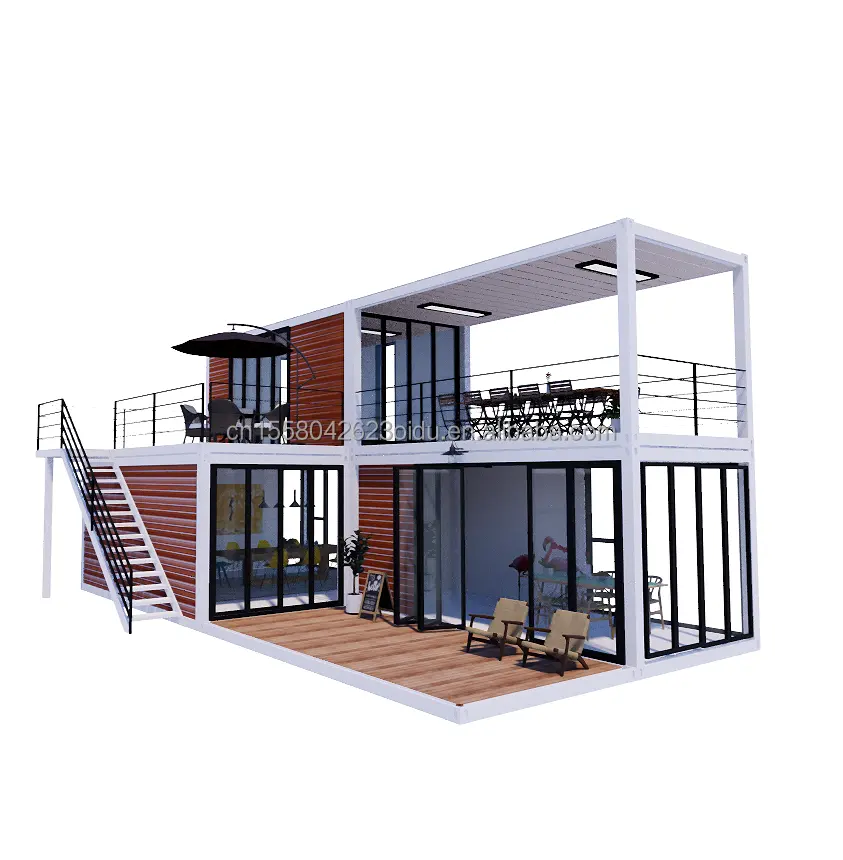 40Ft Container Flat Pack Cabin mobile Economy Flat Pack Build Kit Prefabricated Prefab Houses Container House tiny home