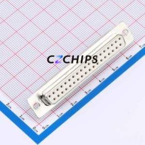 DC37S064TLF D-Sub/VGA Connector Connector ( Gender: Female )( Total Number of PINs: 37P )( Number of Rows: 2 ) - Product Image 1