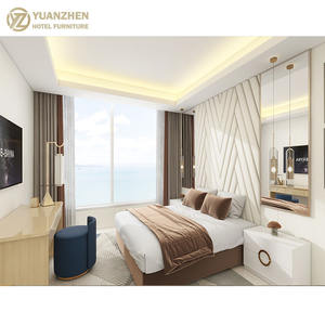 Комплексные решения для гостиничной мебели под ключ для коммерческого использования: современные деревянные спальные гарнитуры для номеров отелей и курортов - Product Image 3