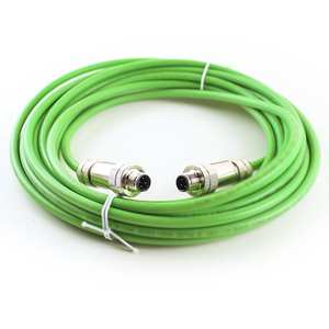 Cable Ethernet Industrial M12 D-Code de 4 Pines Macho a RJ45 Metálico Profinet, Blindado IP67, Cat5e, para PLC - Product Image 2