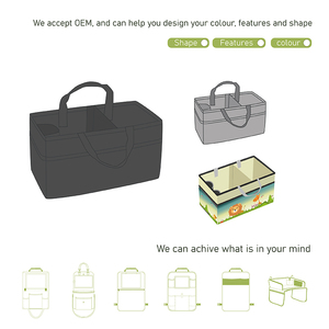 Organisateur de siège arrière de <span class=keywords><strong>voiture</strong></span> en tissu polyester durable pliable avec séparateurs Fourre-tout de stockage d'articles pour enfants pour la <span class=keywords><strong>voiture</strong></span> et la maison - Product Image 2