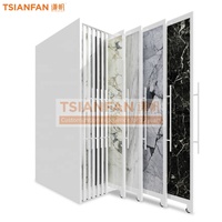 Tbcianfan — présentoir à carreaux en céramique, rotation en métal, pierres brodées, présentoir en marbre, armoire