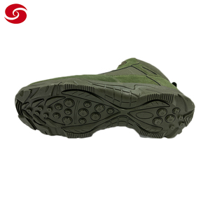 Chaussure tactique de randonnée en plein air botte d'entraînement imperméable EVA PU caoutchouc hommes en cuir chaussures d'opérations spéciales semelle intérieure en cuir chaussettes - Product Image 4