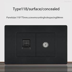 Interruptor de pared moderno, enchufe de pared, interruptor de TV y toma de corriente para el hogar, la oficina y el hotel - Product Image 3