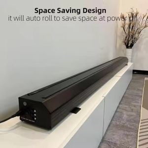 Pantalla de Proyección Motorizada de Suelo HaoMing100 de 120 Pulgadas con Cristal ALR PET para Proyectores Feng <span class=keywords><strong>Mi</strong></span>, Jm GO, XG, <span class=keywords><strong>IMI</strong></span>, UST o de Lente Larga - Product Image 3