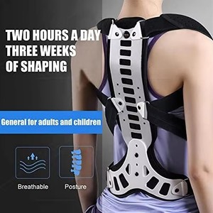 Cinturón de Soporte Espinal Rígido para Cifosis Metálica y <span class=keywords><strong>Fractura</strong></span> por Compresión <span class=keywords><strong>Vertebral</strong></span>, Corrector de Postura Ajustable, Soporte Lumbar - Product Image 3