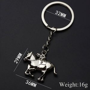 Llavero Metálico de Simulación de Carreras de Caballos, Regalo Promocional Creativo para Eventos Hipódromicos, Colgante de Poni - Product Image 5