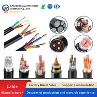 Cable de Alimentación con Núcleo de Cobre Estándar GB, YJV YJY22 ZC YJV 2.5-300mm², Cable de Alimentación Blindado Ignífugo