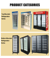 Réfrigérateur à boissons pour supermarché, 2 portes, haut de gamme, vertical, Pepsi Cola, réfrigérateur commercial pour boissons froides, pour magasin
