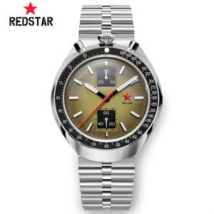 Stock free ship classic <span class=keywords><strong>Vintage</strong></span> retro Bullhead st19 cronografo meccanico luminoso orologio da collo a cigno in acciaio inossidabile da uomo in vendita - Product Image 2