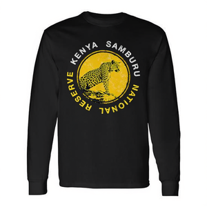 Camiseta Vintage de Manga Larga con Diseño de Safari Africano en la Reserva Samburu de Kenia para Fines Promocionales - Product Image 2
