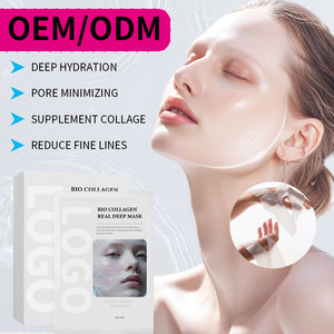 GUOCUI BIO TECH La mejor calidad Hydro Low Molecular Mask Eliminación <span class=keywords><strong>de</strong></span> arrugas Blanqueamiento Hidratante Bio Collagen <span class=keywords><strong>Real</strong></span> Deep Face Mask - Product Image 1