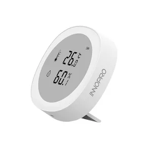 Tuya APP Smart Wireless Zigbee Digital Higrómetro Termómetro Sensor de temperatura y humedad con pantalla LCD